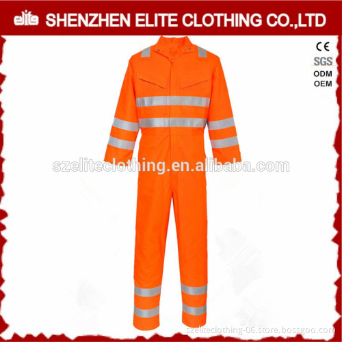 australian standard fluorescent reflective safety orange hi-vis coveralls